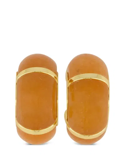 Lizzie Fortunato Zellige Hoop Earrings In Transparent