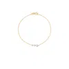 Lizzie Mandler Fine Jewelry 14k Yellow Gold Floating Triple Diamond Bracelet In Gold