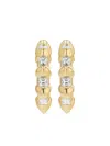 Lizzie Mandler Fine Jewelry 18k Yellow Gold Bubble Bar Hoop Earrings In Gold