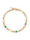 Lizzie Mandler Fine Jewelry 18kt Emerald Bracelet In Yg - Yellow Gold