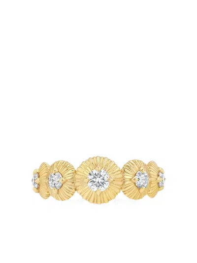 Lizzie Mandler Fine Jewelry 18k Yellow Gold Fluted Diamond Ring