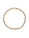 Lizzie Mandler Fine Jewelry 18k Yellow Gold Micro-link Chain Bracelet In Gold