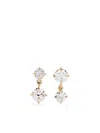 Lizzie Mandler Fine Jewelry 18kt Yellow Gold Large Alternating Diamond Drop Earrings In Gold