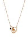 Lizzie Mandler Fine Jewelry 18kt Yellow Gold Micro Crescent Link Necklace In Gold