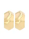 Lizzie Mandler Fine Jewelry 18kt Yellow Gold Small Wave Earrings In Gold