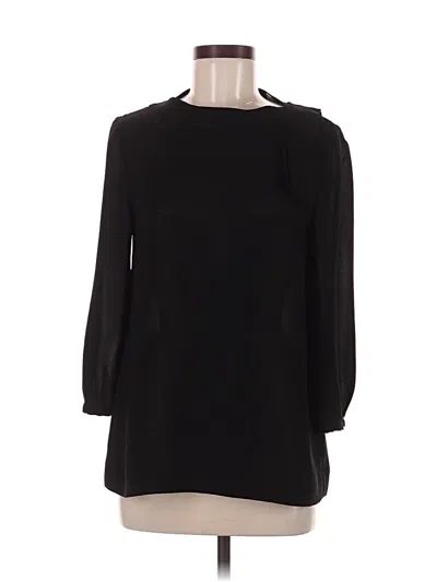 Pre-owned Lk Bennett 3/4 Sleeve Blouse In Black