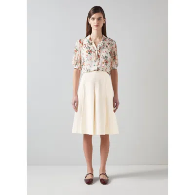 Lk Bennett Abbie Trousers In White