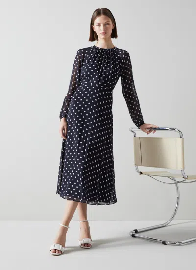 Lk Bennett Addison Dresses In Blue