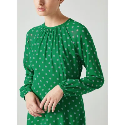 Lk Bennett Addison Dresses In Green