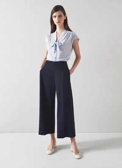 Lk Bennett Adele Trousers In Blue