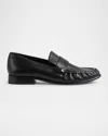 Lk Bennett Womens Bla-black Adira Stud-embellished Leather Loafers In Black