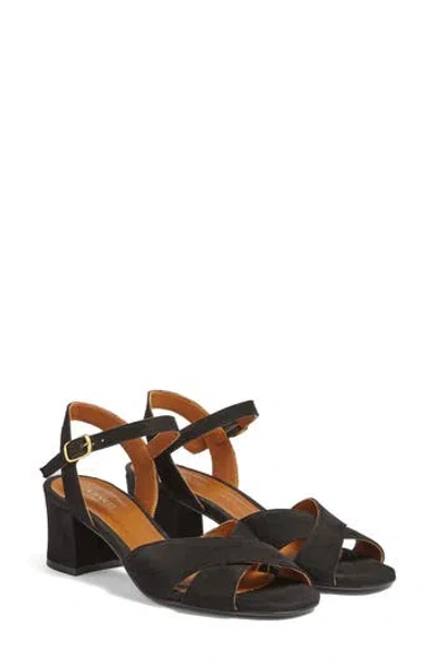 Lk Bennett Alba Cross Front Sandal In Black