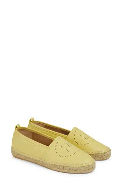 Lk Bennett Alexa Espadrille Flat In Lemon