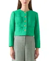 Lk Bennett Alexa Jacket In Green