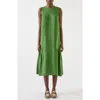 Lk Bennett Alma Sleeveless Midi Dress In Green