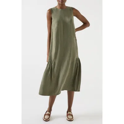 Lk Bennett Alma Sleeveless Midi Dress In Green
