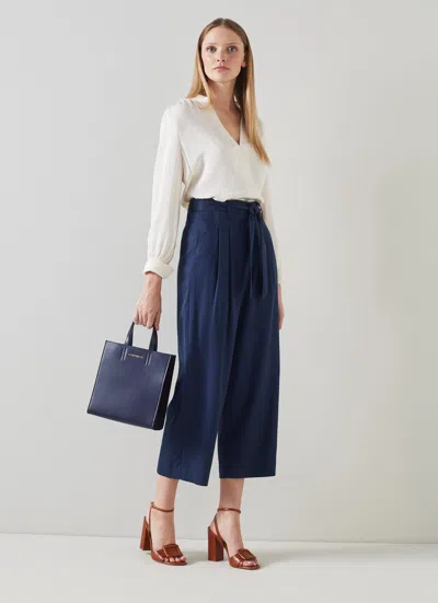Lk Bennett Almeida Trousers In Blue