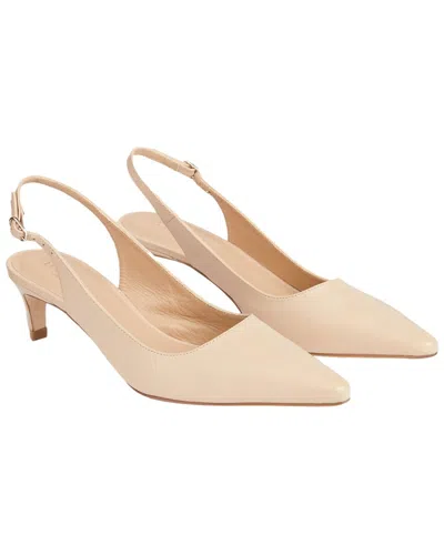 Lk Bennett Alyssa Nappa Leather Open Courts In Brown