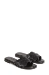 Lk Bennett Womens Bla-black Amara Criss-cross Strap Leather Sandals In Multi