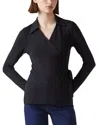 Lk Bennett Anais Jersey Top In Black