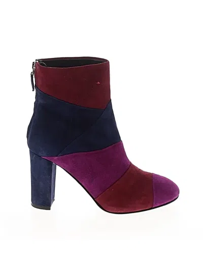 Pre-owned Lk Bennett Ankle Boots In Purple