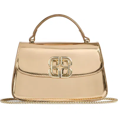 Lk Bennett Annabelle Grab Leather Top Handle Bag In Gold