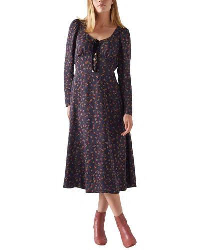 Lk Bennett Annis Flippy Dress In Purple