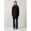 Lk Bennett Aster Wool Coat In Black