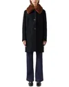 Lk Bennett Aster Wool Coat In Black