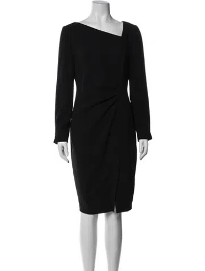 Pre-owned Lk Bennett Asymmetrical Knee-length Dress In Blue
