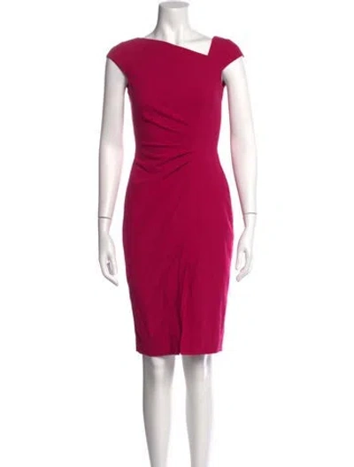 Pre-owned Lk Bennett Asymmetrical Knee-length Dress In Pink