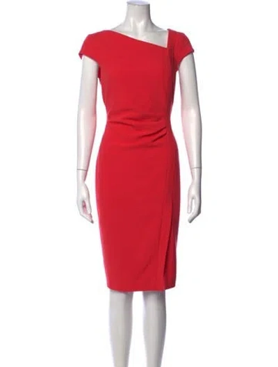 Pre-owned Lk Bennett Asymmetrical Knee-length Dress In Pink