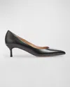 Lk Bennett Audrey Trench Suede Closed Cou In Black