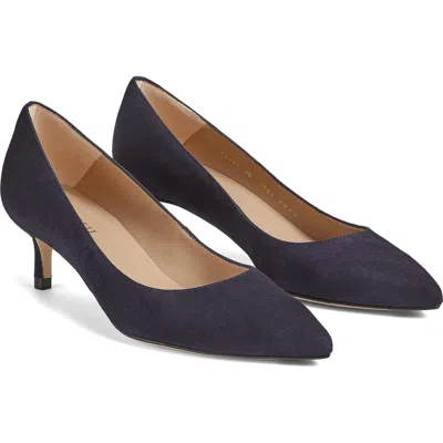 Lk Bennett Audrey Pointed Toe Pump In Navy