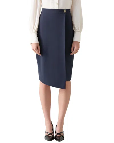 Lk Bennett Audrey Skirt In Blue