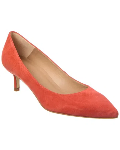 Lk Bennett Audrey Suede Closed Courts In Pink