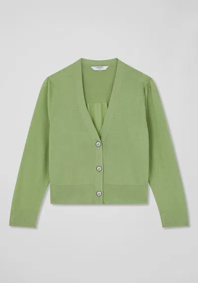Lk Bennett Aurelia Cardigans In Green