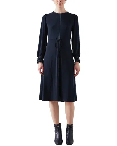 Lk Bennett Barbara Fitted Dress In Black