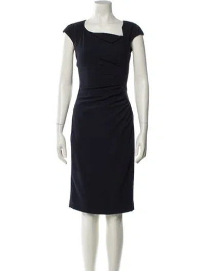 Pre-owned Lk Bennett Bateau Neckline Knee-length Dress In Black