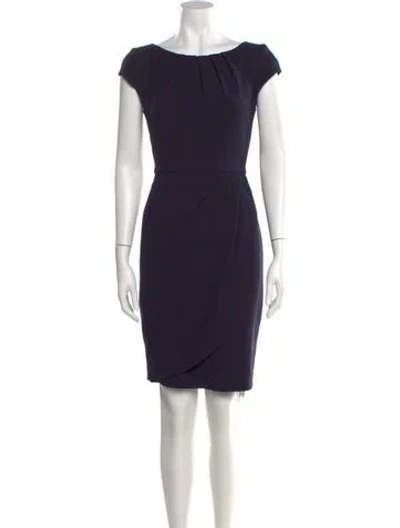 Pre-owned Lk Bennett Bateau Neckline Mini Dress In Blue