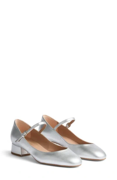 Lk Bennett Beatrix Mary Jane Pump In Silver