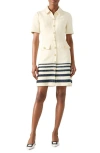 Lk Bennett Bellemer Tweed Shirtdress In Cream Multi