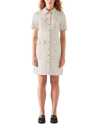 Lk Bennett Bellmer Dress In White
