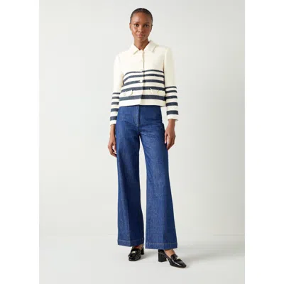Lk Bennett Bellmer Woven Tops In Multi