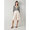 Lk Bennett Bells Black And Ecru Cardigan In Multi