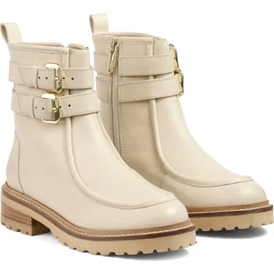 Lk Bennett Bennie Chunky Anke Bootie In Nude