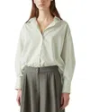 Lk Bennett Bextor Stripe Shirt In Green