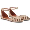 Lk Bennett Bianca Ankle Strap Sandal In Light Camel