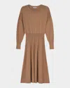 Lk Bennett Blakely Long Sleeve Sweater Dress In Beige