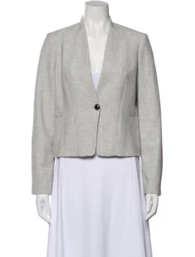 Pre-owned Lk Bennett Blazer In Gray